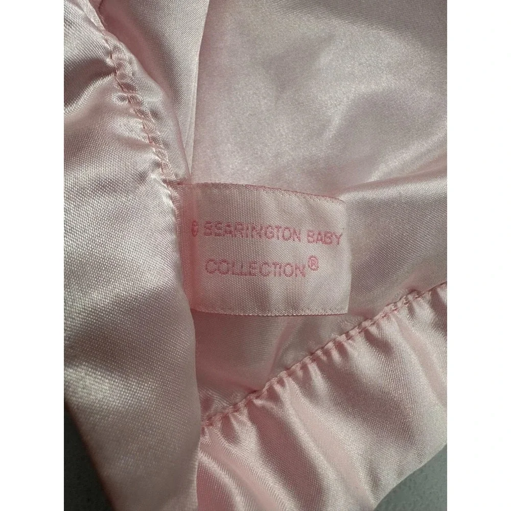 Bearington‎ Baby Collection Pink Dog Security Blanket Lovey Wiggles Satin Girl